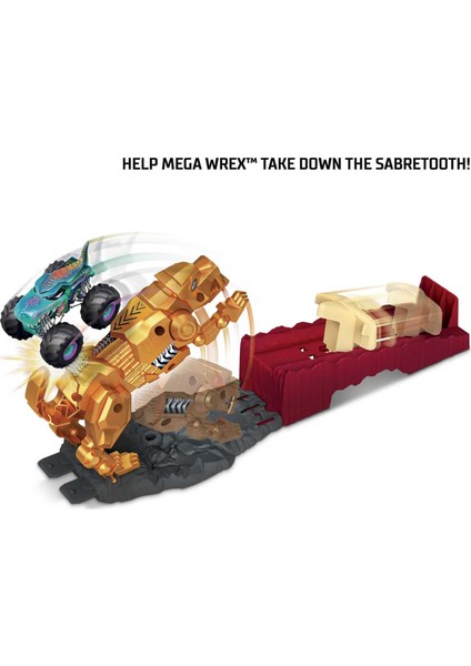 Monster Trucks Aksiyona Başlangıç Oyun Seti Sabretooth Showdown Hero GYL09-GYL10