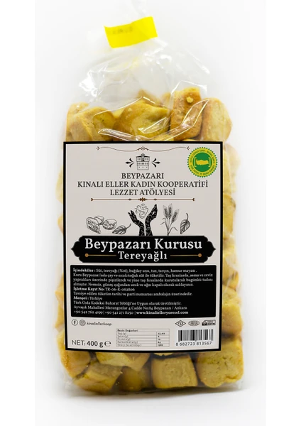 Kınalı Eller Kadın Kooperatifi Tam Tereyağlı Beypazarı Kurusu 400 gr