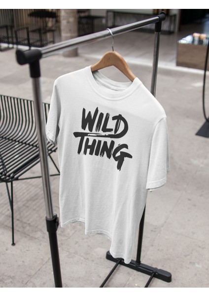 Wild Thing Baskılı Oversize Erkek T-Shirt