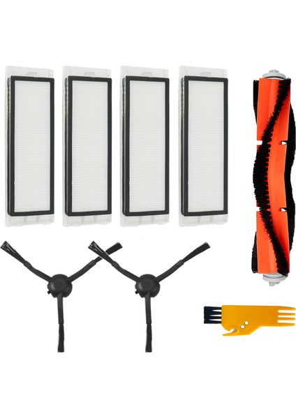 Xiaomi Mop 2 Pro + (STYTJ02ZHM) Uyumlu 8 Parça Yedek Filtre Fırça Seti