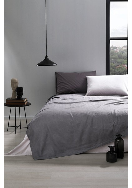 Colormix Antrasit Gri Çift Kişilik Pike Takımı