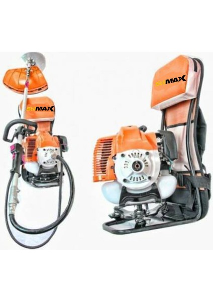 4 Hp 2 Zamanlı 58CC Sırt Tipi Benzinli Motorlu Tırpan Ot Çim Çayır Biçme Kesme Makinesi fiyatları