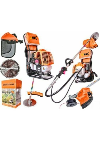 4 Hp 2 Zamanlı 58CC Sırt Tipi Benzinli Motorlu Tırpan Ot Çim Çayır Biçme Kesme Makinesi modelleri
