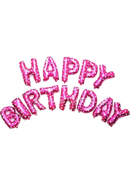 Balon Happy Birthday Yazılı Harf Balon