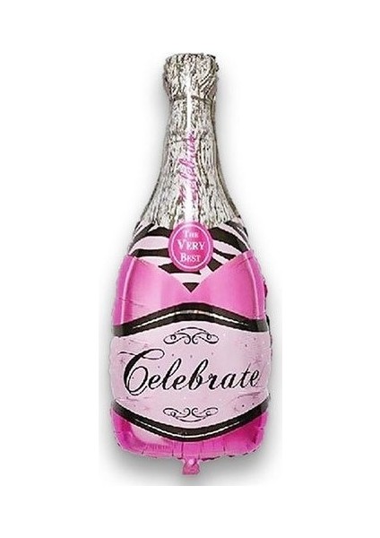 Pembe Şampanya Folyo Balon