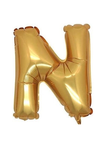 N Folyo Balon Gold 100 cm Helyum Balon Uçan Balon