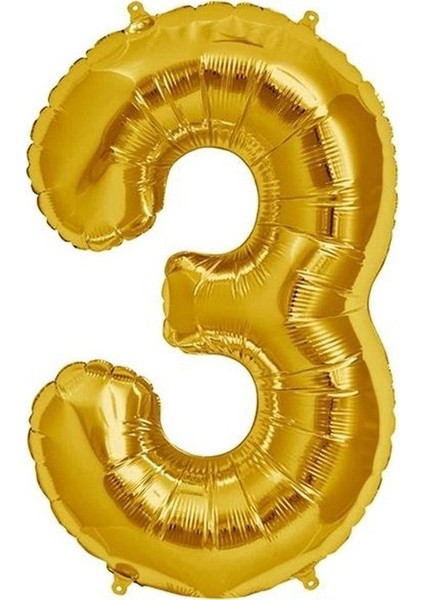 Fırsatayı 3 Folyo Balon Gold