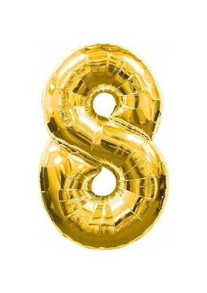 8 Folyo Balon Gold 100 cm Helyum Balon Uçan Balon
