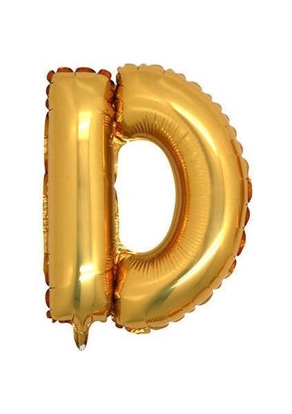 Fırsatayı Gold Renk Folyo Balon D Harfli Helyum Balon 100 cm Dev Boy