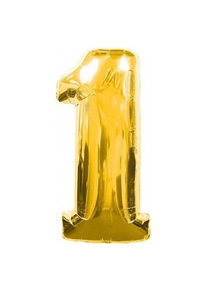 1 Folyo Balon Gold 100 cm Helyum Balon Uçan Balon