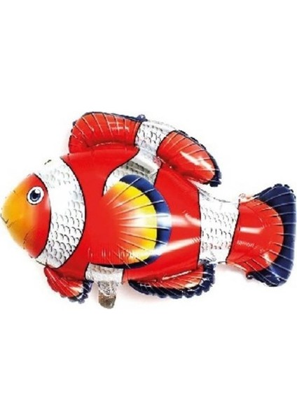 Folyo Balon Doğum Günü Balonu Parti Balonu 90 x 71 cm Turuncu Balık