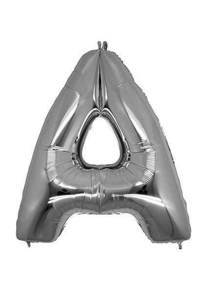 A Folyo Balon Gümüş 100 cm Helyum Balon Uçan Balon