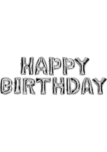 Balon Happy Birthday Yazılı Harf Balon