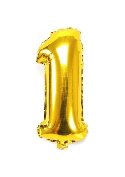 Gold Folyo Balon 1 Rakamı