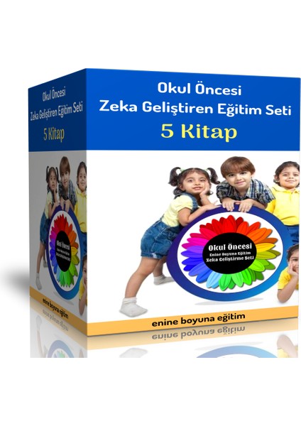 Enine Boyuna Eğitim Okul Öncesi Zeka Geliştiren Eğitim Seti (5 Kitap)