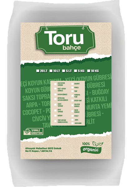 Solucan Gübresi Toprak Düzenleyici Solucan Gübresi 20 Lt