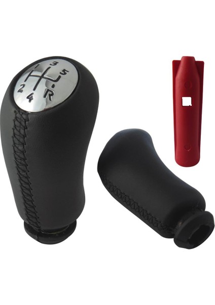 Clio 4 Deri Kaplama Vites Topuzu ve Körüğü Siyah Takım 5 Ileri fiyatları