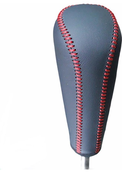 Citroen C3 Otomatik Vites Topuzu Deri Siyah Kırmızı Dikişli