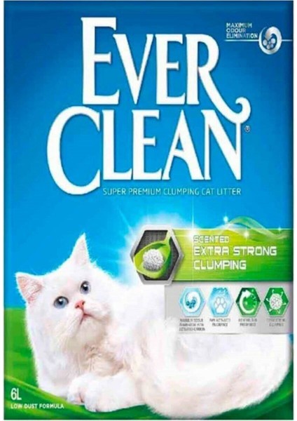 Extra Strong Ekstra Güçlü Kokulu Kedi Kumu 6 Lt