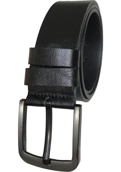 Deri 4.5 cm Siyah Kot, Spor Kemer