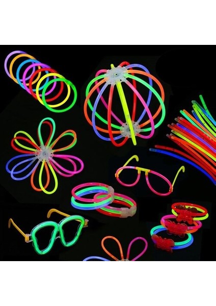 Glow Stick - Fosforlu Çubuk 100 Parça
