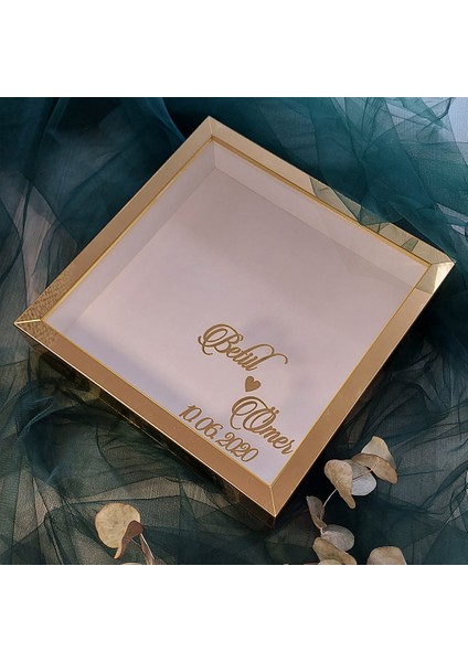 25 x25 cm Gold Kaplı Derin Çerçeve! Ayna Anı Çerçevesi fiyatları