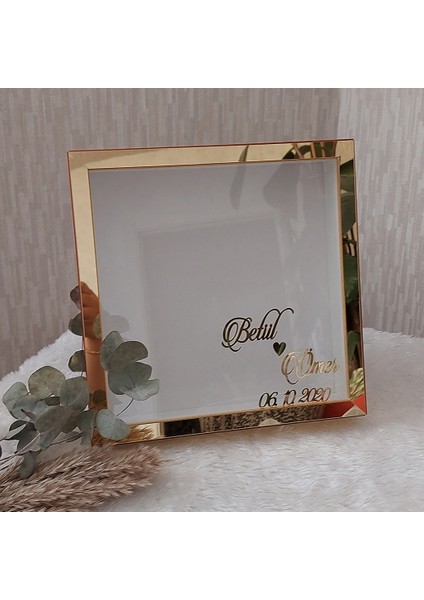 25 x25 cm Gold Kaplı Derin Çerçeve! Ayna Anı Çerçevesi indirimleri
