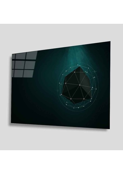 Yeşil Cam Tablo 4mm Dayanıklı Temperli Cam