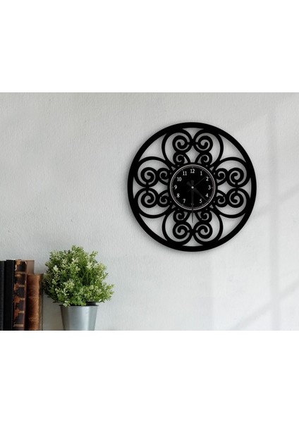 Gift Dekoratif 45CM Ahşap Duvar SAATI-125