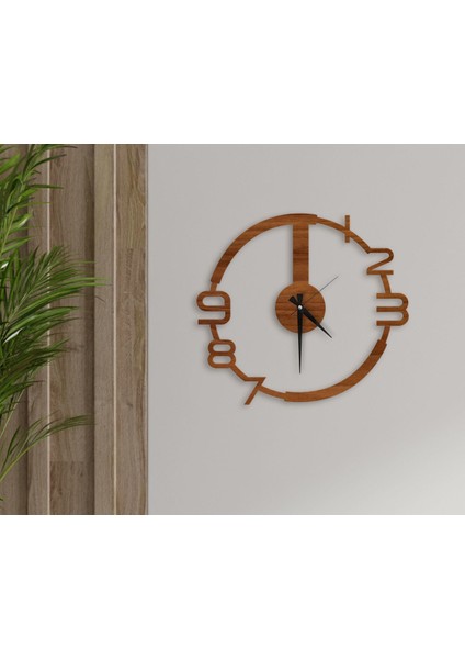 Gift Dekoratif 45CM Ahşap Duvar SAATI-135