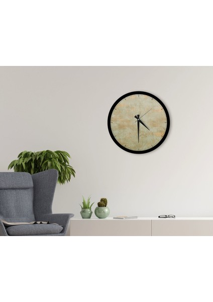 Gift Dekoratif 45CM Ahşap Duvar SAATI-132