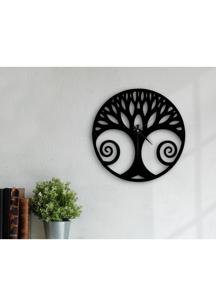 Gift Dekoratif 45CM Ahşap Duvar SAATI-117