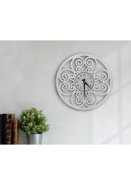Gift Dekoratif 45CM Ahşap Duvar SAATI-126