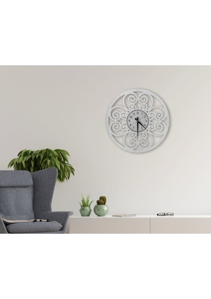 Gift Dekoratif 45CM Ahşap Duvar SAATI-126