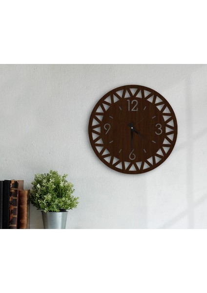 Gift Dekoratif 45CM Ahşap Duvar SAATI-112
