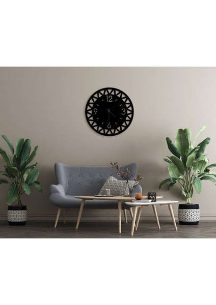 Gift Dekoratif 45CM Ahşap Duvar SAATI-111