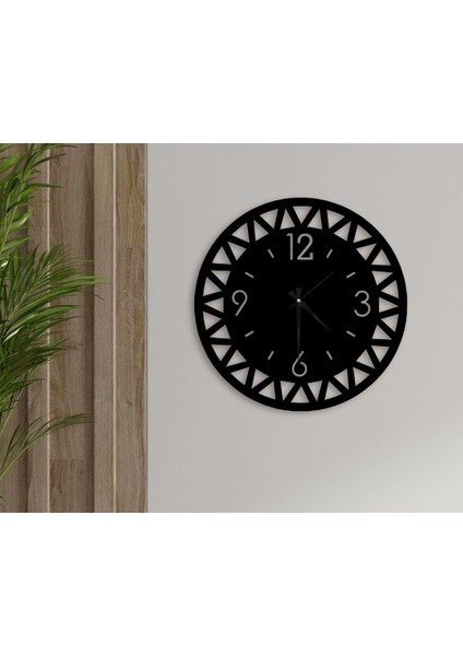 Gift Dekoratif 45CM Ahşap Duvar SAATI-111