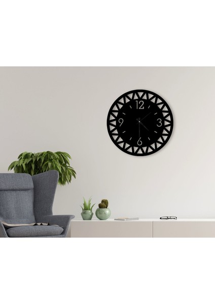 Gift Dekoratif 45CM Ahşap Duvar SAATI-111