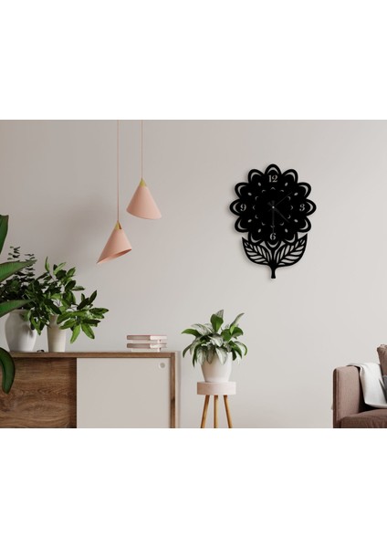 Gift Dekoratif 45CM Ahşap Duvar SAATI-107