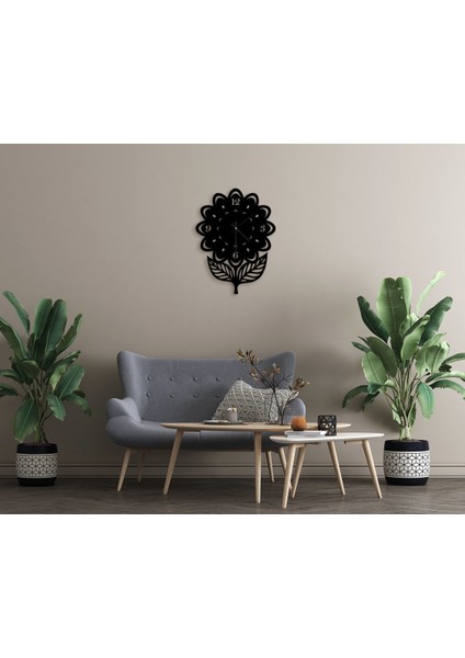 Gift Dekoratif 45CM Ahşap Duvar SAATI-107