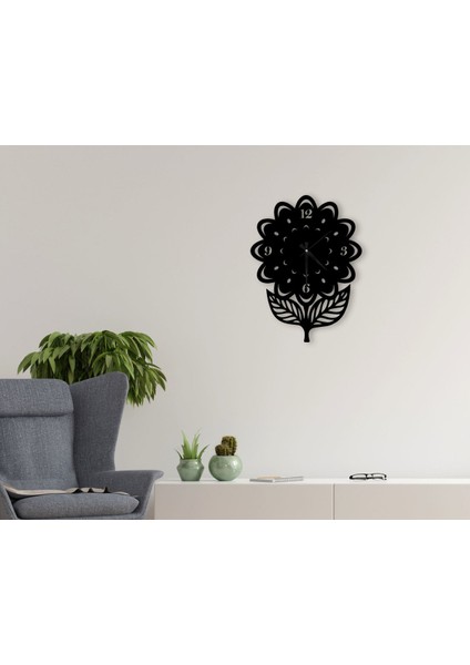 Gift Dekoratif 45CM Ahşap Duvar SAATI-107