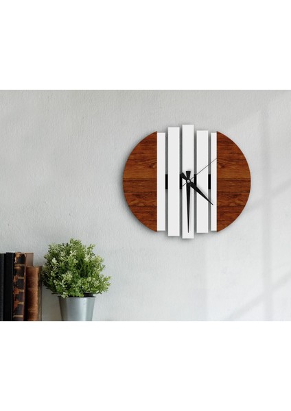 Gift Dekoratif 45CM Ahşap Duvar Saati-95