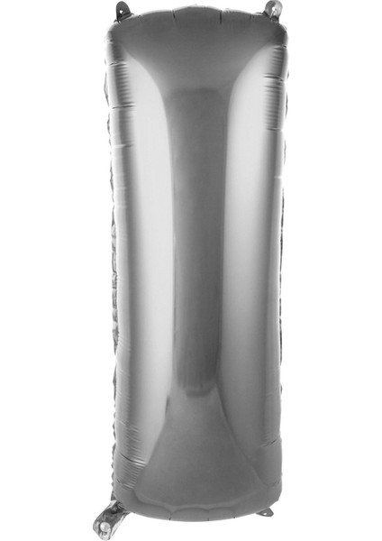 Kingshark Balon I Harf 76 cm Gümüş Folyo Balon 34 Inc