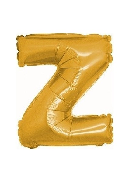 Kingshark Balon Parti Z Harf Gold Folyo Balon 102 cm