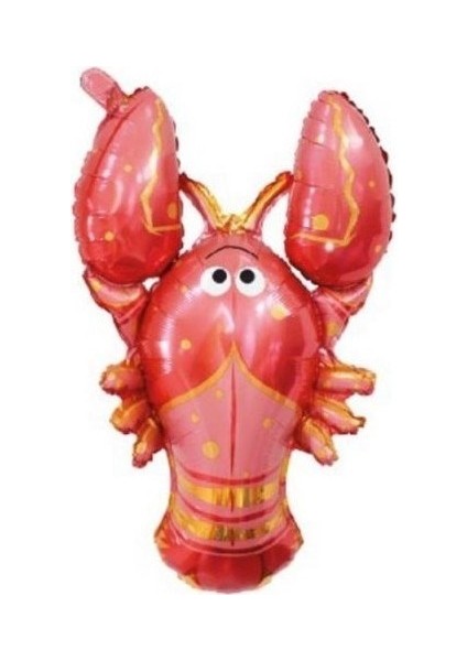 Folyo Balon Doğum Günü Balonu Parti Balonu 96X51 cm Yengeç