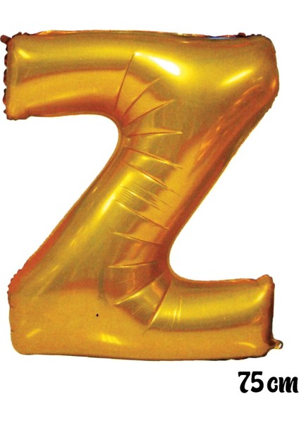 Ezjet 75 cm Z Harfi Folyo Balon Altın