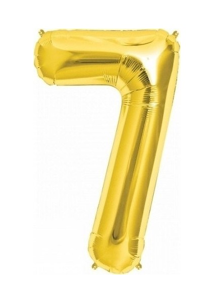 Ezjet Balon Parti 7 Rakamı Gold Folyo Balon 102 cm
