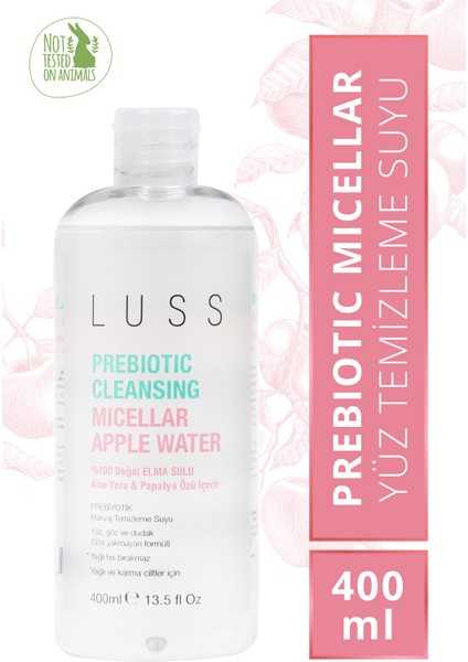 Prebiotic Cleansing Micellar Apple Water %100 Doğal Elma Suyu