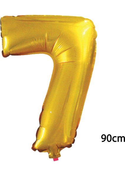 90 cm 7 Rakamı Folyo Balon Altın