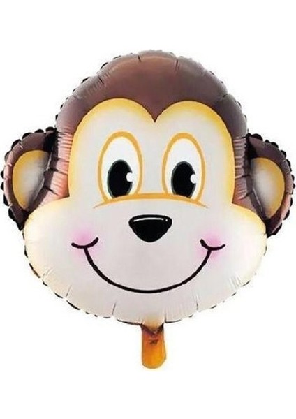 Folyo Balon Doğum Günü Balonu Parti Balonu 45 cm Maymun